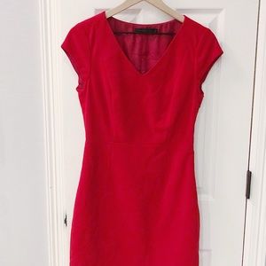 The Limited Red Fitted Dress